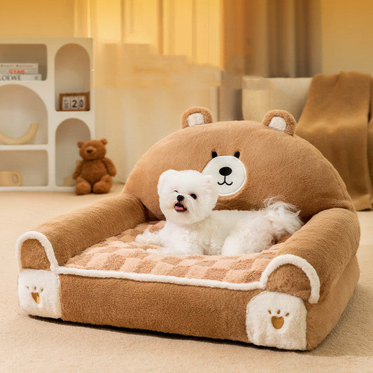 CozyFuzz™ | Teddybeer bed voor huisdieren