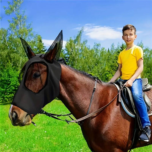 HorseSafe™ | Paardenmasker Anti-vlieggaas